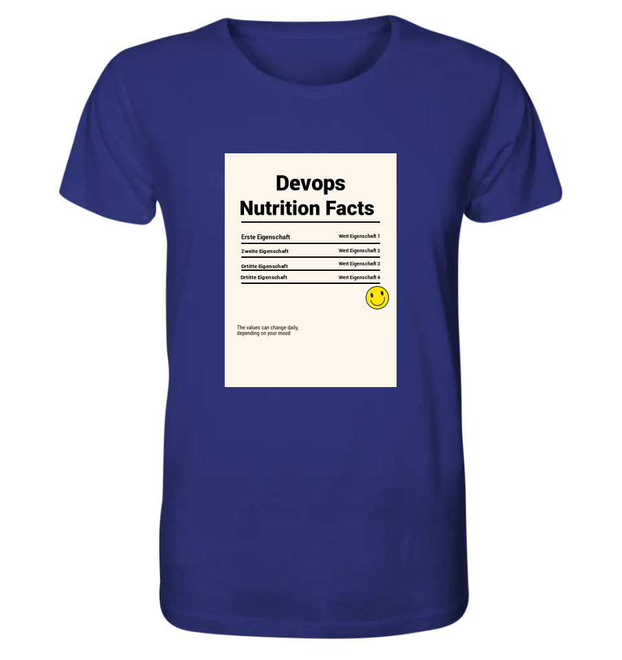 Nutrition Facts - Organic Shirt Statement Maker Shirt Organic Shirt statementmaker True Statement