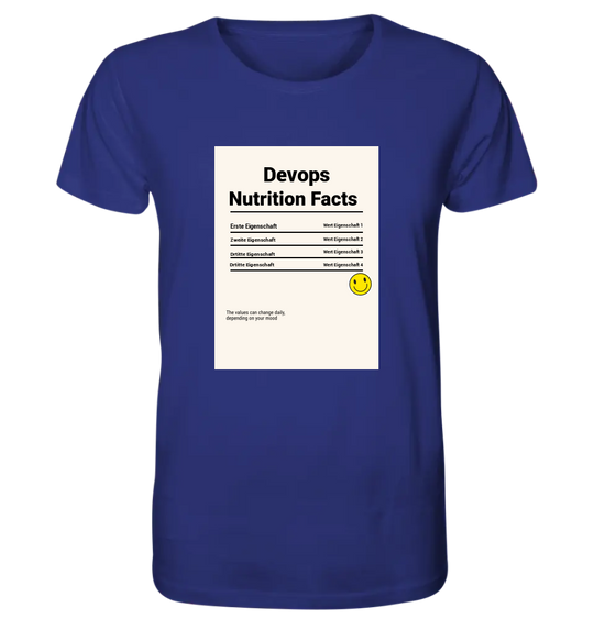 Nutrition Facts - Organic Shirt Statement Maker Shirt Organic Shirt statementmaker True Statement