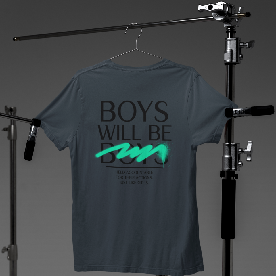 Boys Will Be Boys Herren - Organic Shirt India Ink Grey Herren Shirt Organic Shirt True Statement