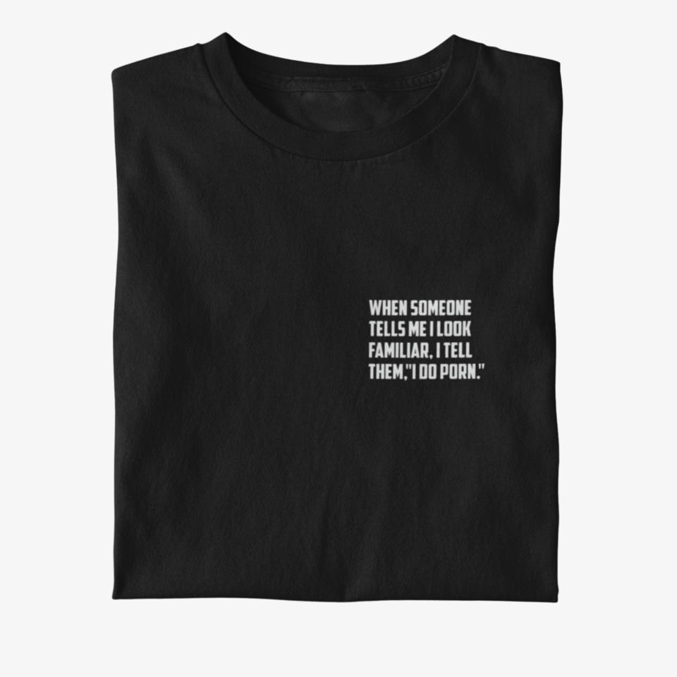 I Do P**n Herren - Organic Shirt Black Herren Shirt Organic Shirt True Statement