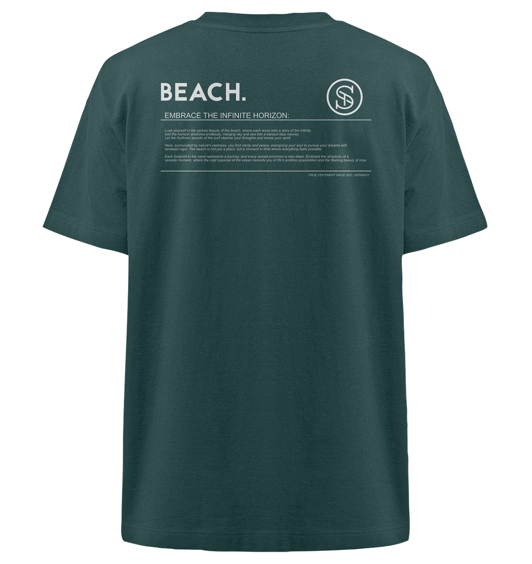 Beach Sommer 24 Herren - Heavy Oversized Organic Shirt Glazed Green Herren Heavy Oversized Shirt Heavy Oversized Organic Shirt True Statement