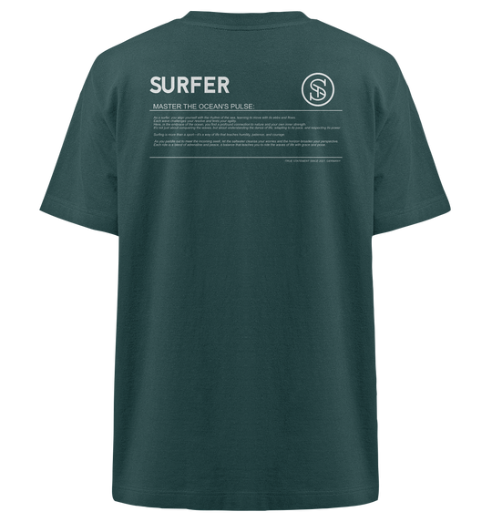 Surfer Sommer 24 Herren - Heavy Oversized Organic Shirt Glazed Green Herren Heavy Oversized Shirt Heavy Oversized Organic Shirt True Statement