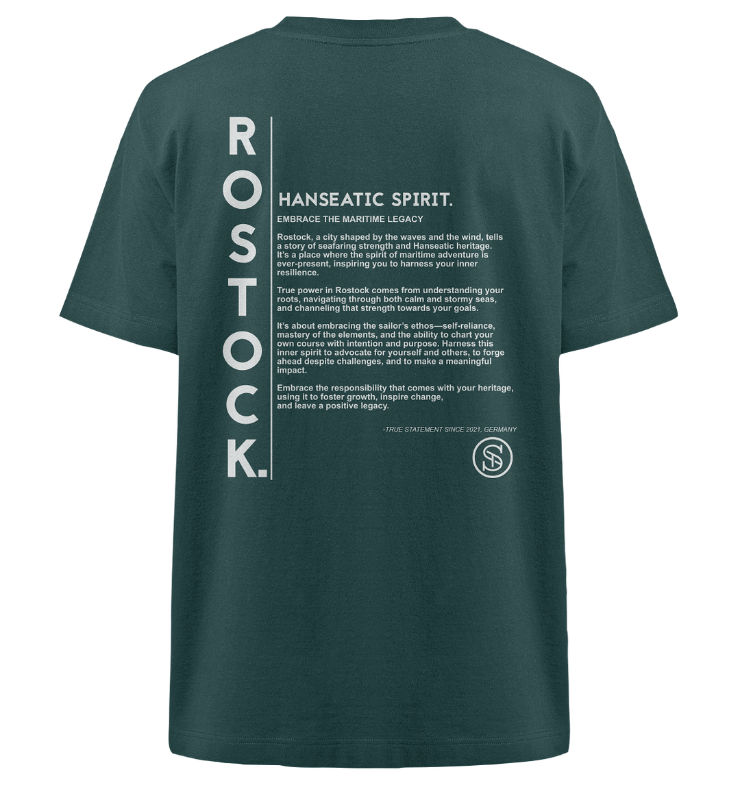 Rostock Herren - Heavy Oversized Organic Shirt Glazed Green Herren Heavy Oversized Shirt Heavy Oversized Organic Shirt True Statement