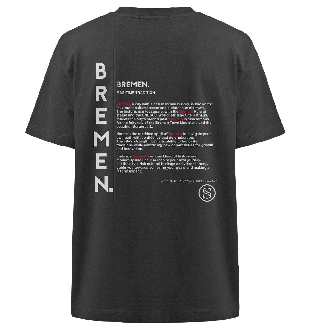 Bremen Shirt Herren - Heavy Oversized Organic Shirt Black Herren Heavy Oversized Shirt Heavy Oversized Organic Shirt True Statement