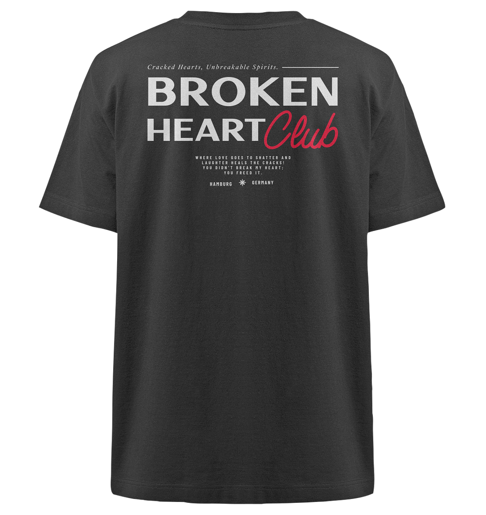 Broken Heart Club Hamburg, Germany Herren - Heavy Oversized Organic Shirt Black Herren Heavy Oversized Shirt Heavy Oversized Organic Shirt True Statement