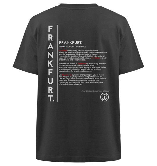 Frankfurt Shirt Herren - Heavy Oversized Organic Shirt Black Herren Heavy Oversized Shirt Heavy Oversized Organic Shirt True Statement