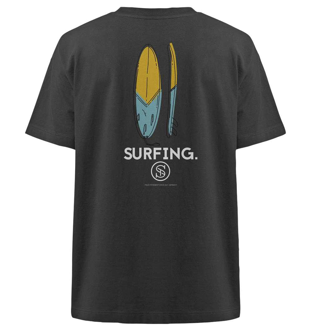 Surfing Sommer 24 Herren - Heavy Oversized Organic Shirt Black Herren Heavy Oversized Shirt Heavy Oversized Organic Shirt True Statement
