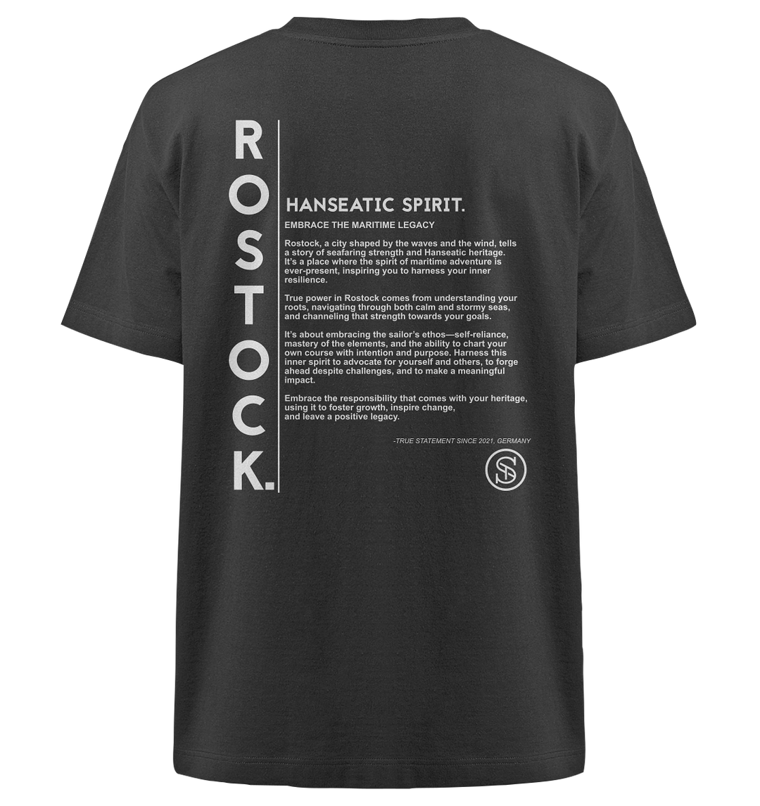 Rostock Herren - Heavy Oversized Organic Shirt Black Herren Heavy Oversized Shirt Heavy Oversized Organic Shirt True Statement