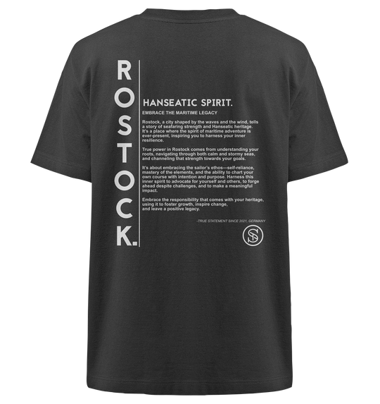 Rostock Herren - Heavy Oversized Organic Shirt Black Herren Heavy Oversized Shirt Heavy Oversized Organic Shirt True Statement