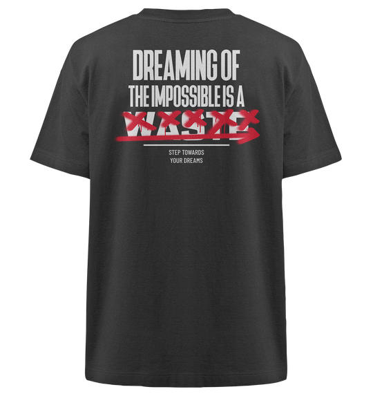 Dreaming of the Impossible Herren - Heavy Oversized Organic Shirt Black Herren Heavy Oversized Shirt Heavy Oversized Organic Shirt True Statement