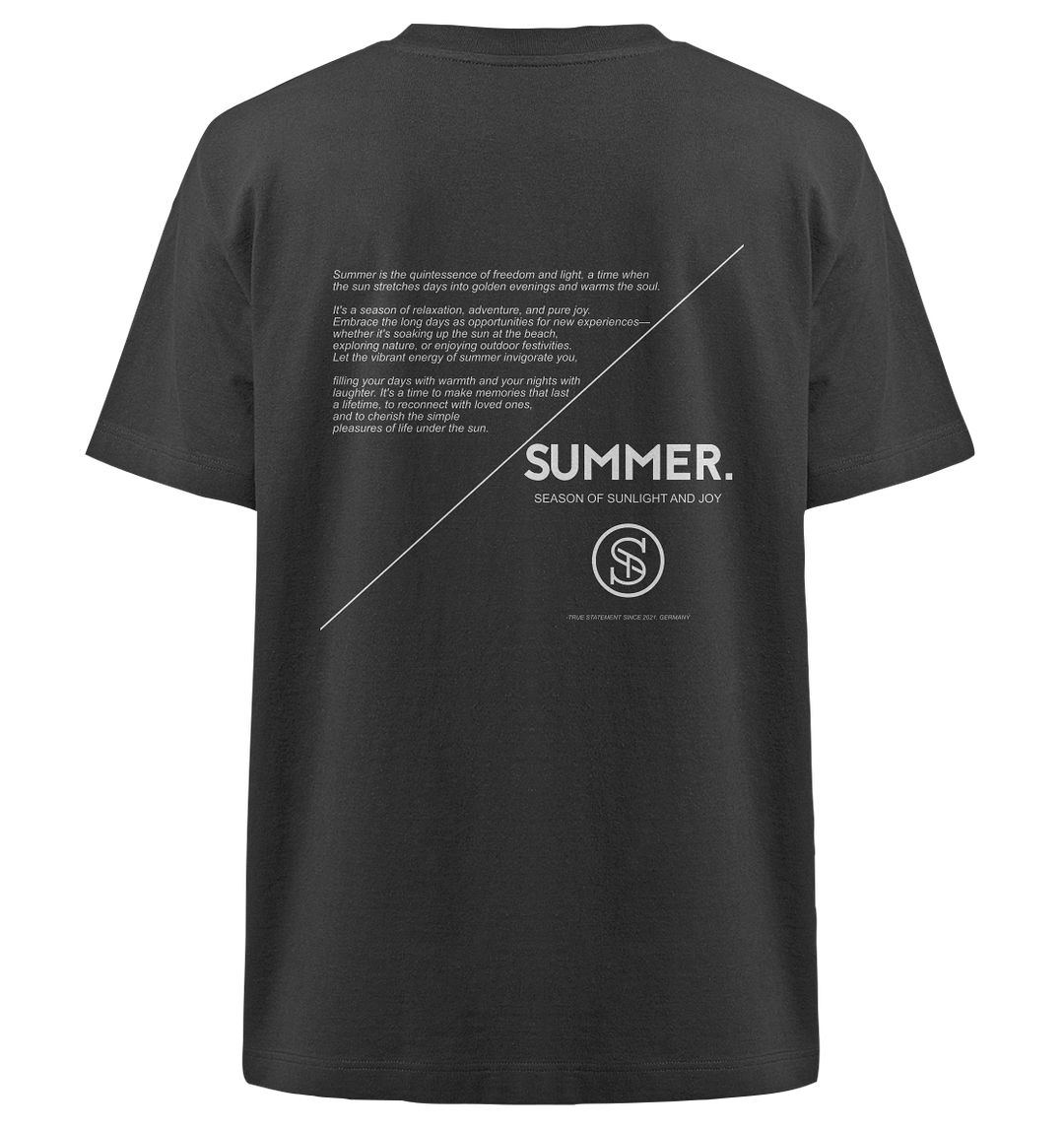 Summer Sommer 24 Herren - Heavy Oversized Organic Shirt Black Herren Heavy Oversized Shirt Heavy Oversized Organic Shirt True Statement