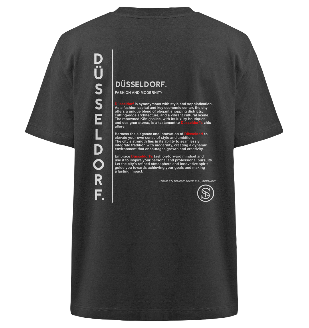 Düsseldorf Shirt Herren - Heavy Oversized Organic Shirt Black Herren Heavy Oversized Shirt Heavy Oversized Organic Shirt True Statement