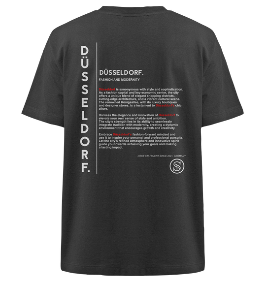 Düsseldorf Shirt Herren - Heavy Oversized Organic Shirt Black Herren Heavy Oversized Shirt Heavy Oversized Organic Shirt True Statement