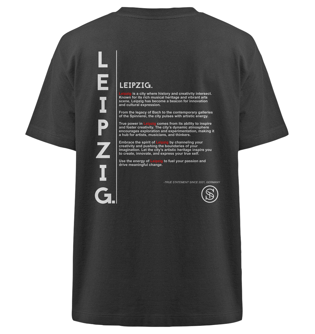 Leipzig Shirt Herren - Heavy Oversized Organic Shirt Black Herren Heavy Oversized Shirt Heavy Oversized Organic Shirt True Statement