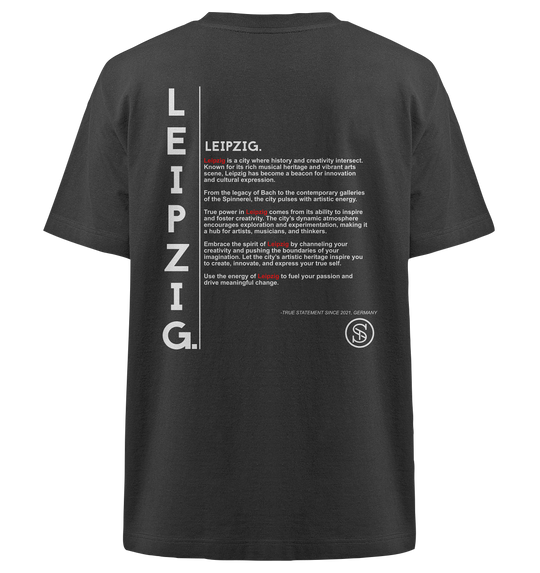 Leipzig Shirt Herren - Heavy Oversized Organic Shirt Black Herren Heavy Oversized Shirt Heavy Oversized Organic Shirt True Statement