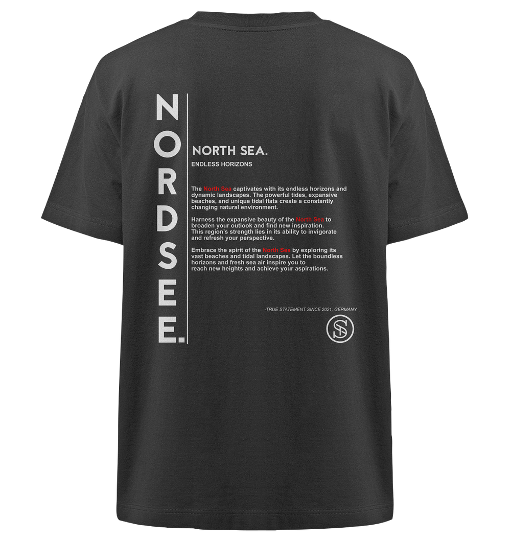 Nordsee Shirt Herren - Heavy Oversized Organic Shirt Black Herren Heavy Oversized Shirt Heavy Oversized Organic Shirt True Statement