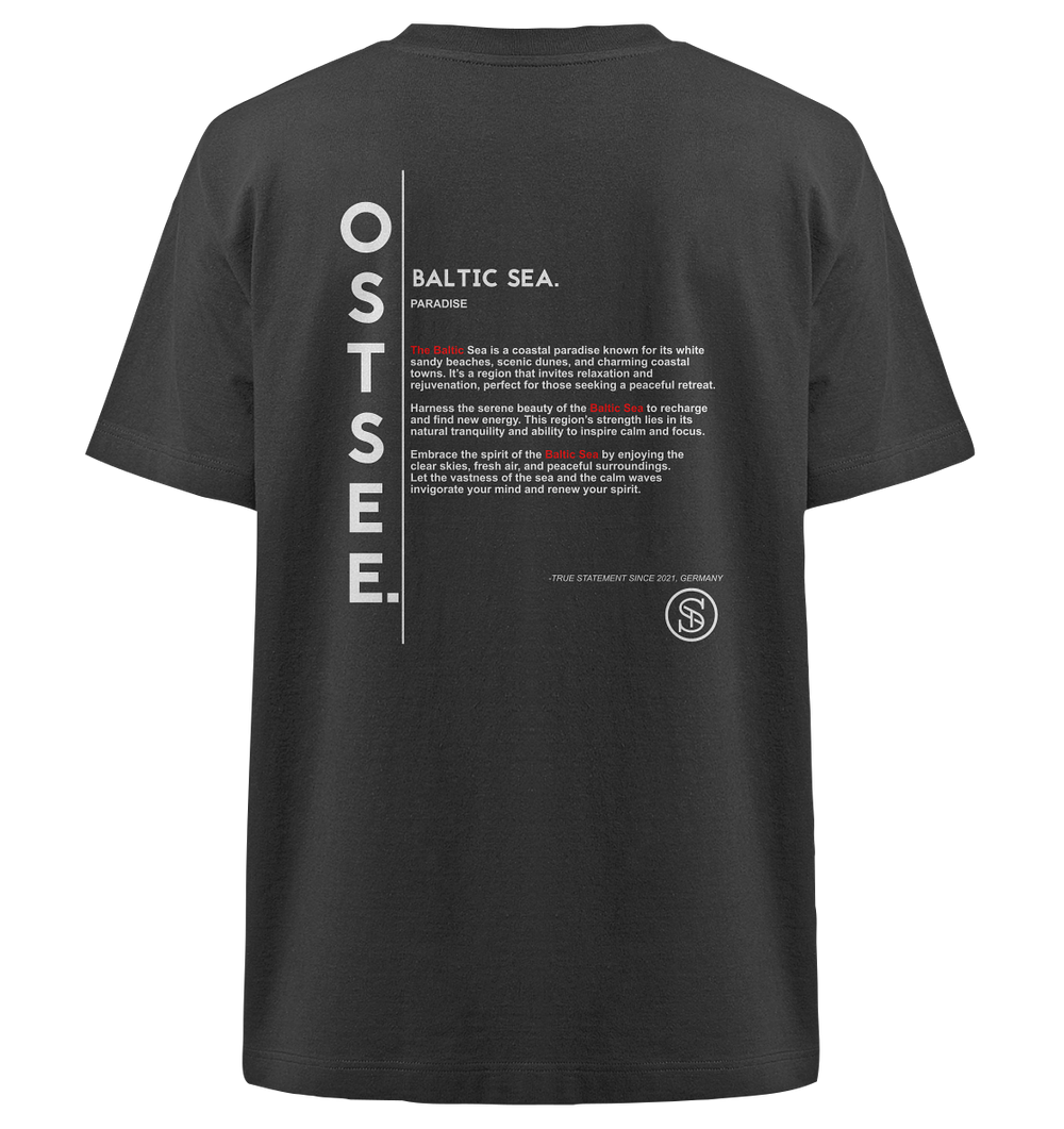 Ostsee Shirt Herren - Heavy Oversized Organic Shirt Black Herren Heavy Oversized Shirt Heavy Oversized Organic Shirt True Statement