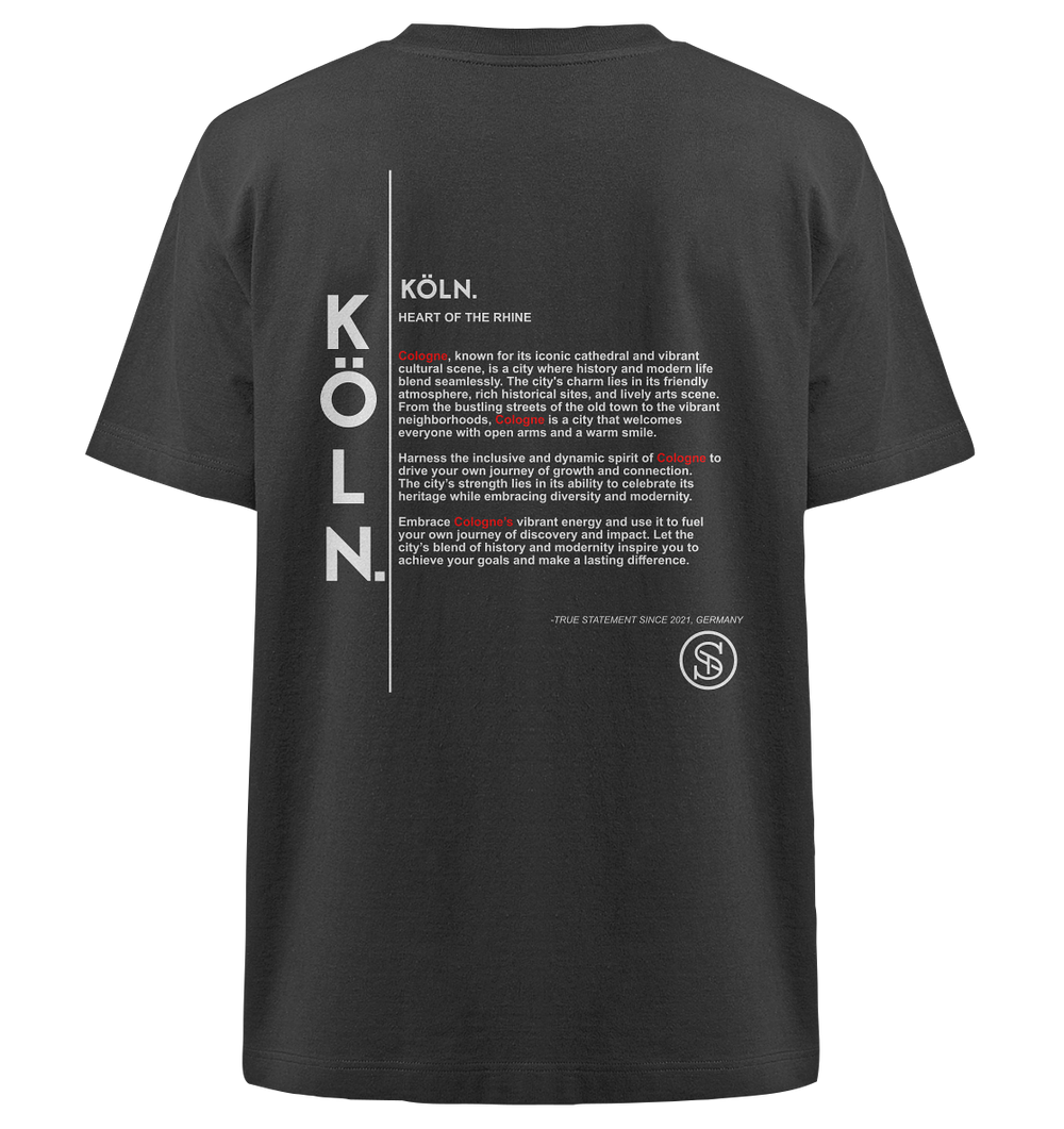 Köln Shirt Herren - Heavy Oversized Organic Shirt Black Herren Heavy Oversized Shirt Heavy Oversized Organic Shirt True Statement