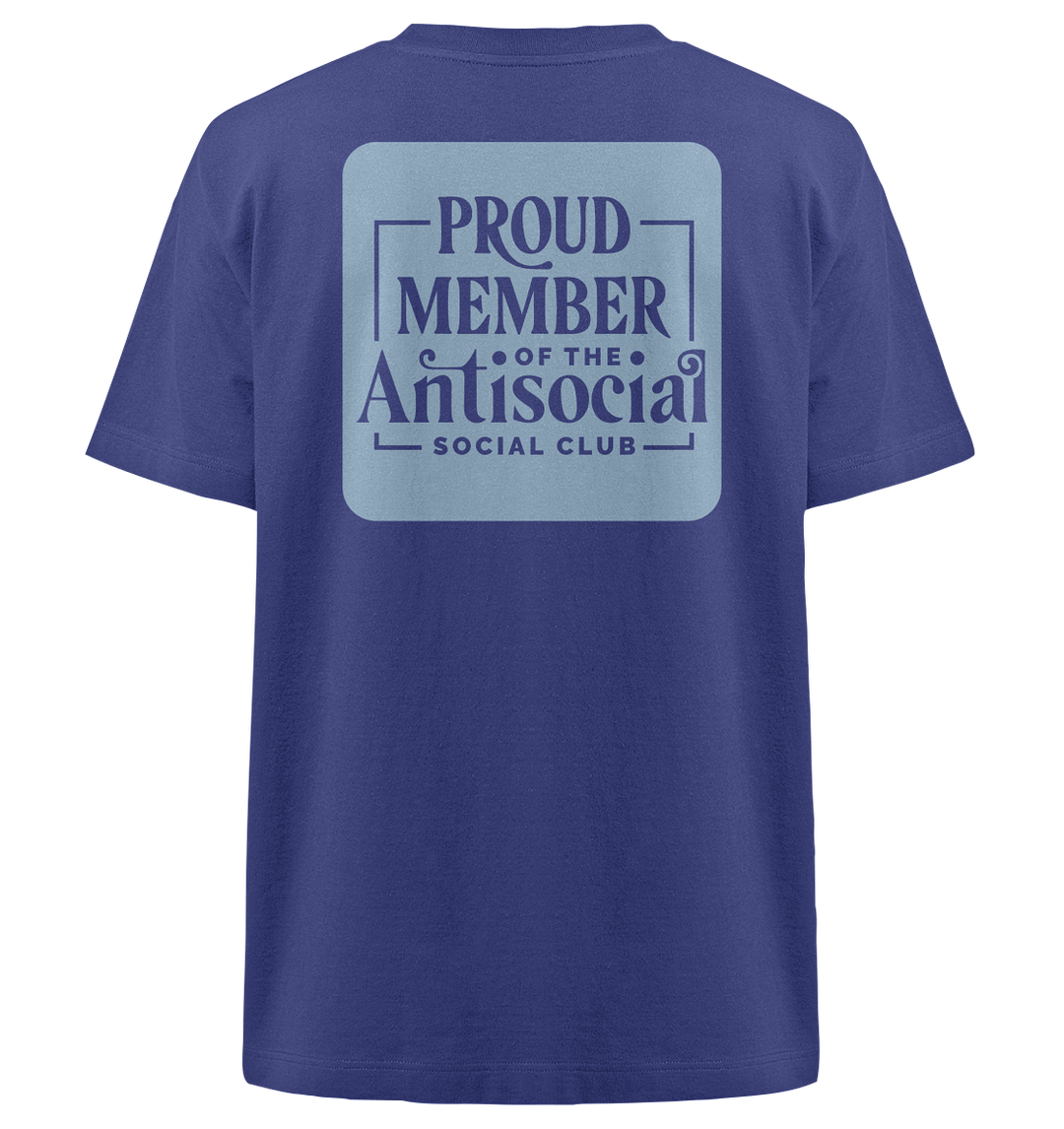 Member of Anti Social Social Club Statement Herren - Heavy Oversized Organic Shirt Worker Blue Herren Heavy Oversized Shirt Heavy Oversized Organic Shirt True Statement