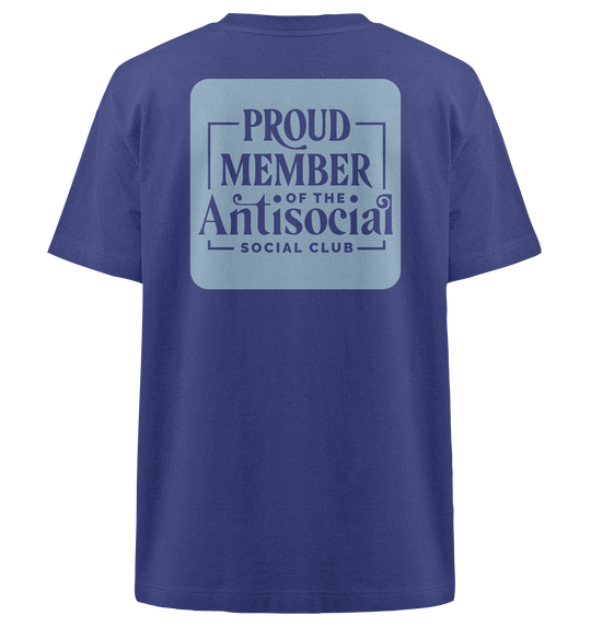 Member of Anti Social Social Club Statement Herren - Heavy Oversized Organic Shirt Worker Blue Herren Heavy Oversized Shirt Heavy Oversized Organic Shirt True Statement