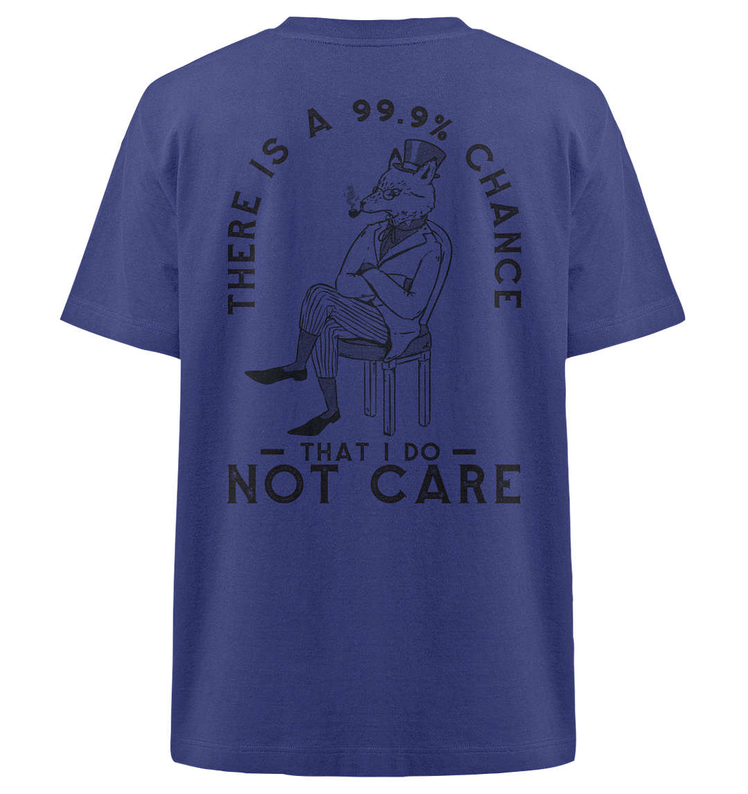 I don't care Herren - Heavy Oversized Organic Shirt Worker Blue Herren Heavy Oversized Shirt Heavy Oversized Organic Shirt True Statement