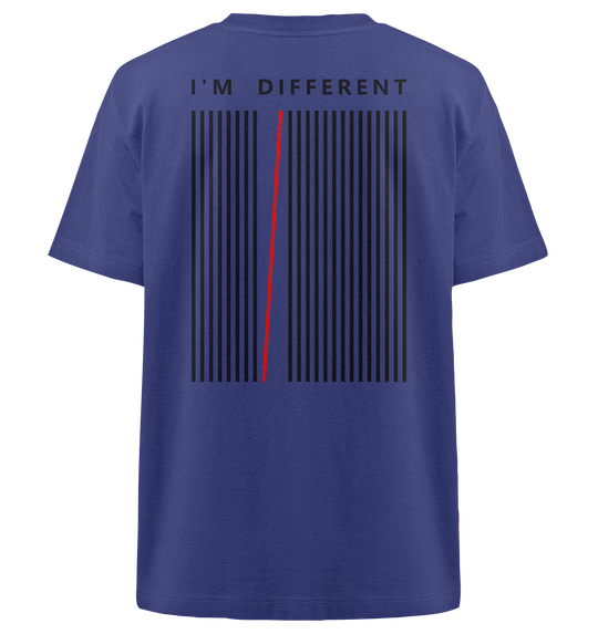 I'm Differnet Statement Herren - Heavy Oversized Organic Shirt Worker Blue Herren Heavy Oversized Shirt Heavy Oversized Organic Shirt True Statement