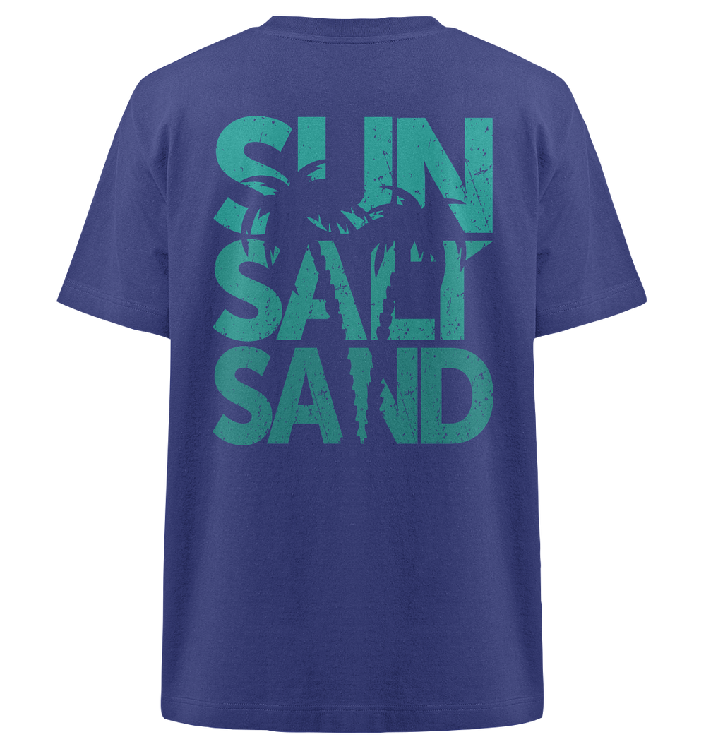 Sun Salt Sand Sommer 24 Herren - Heavy Oversized Organic Shirt Worker Blue Herren Heavy Oversized Shirt Heavy Oversized Organic Shirt True Statement