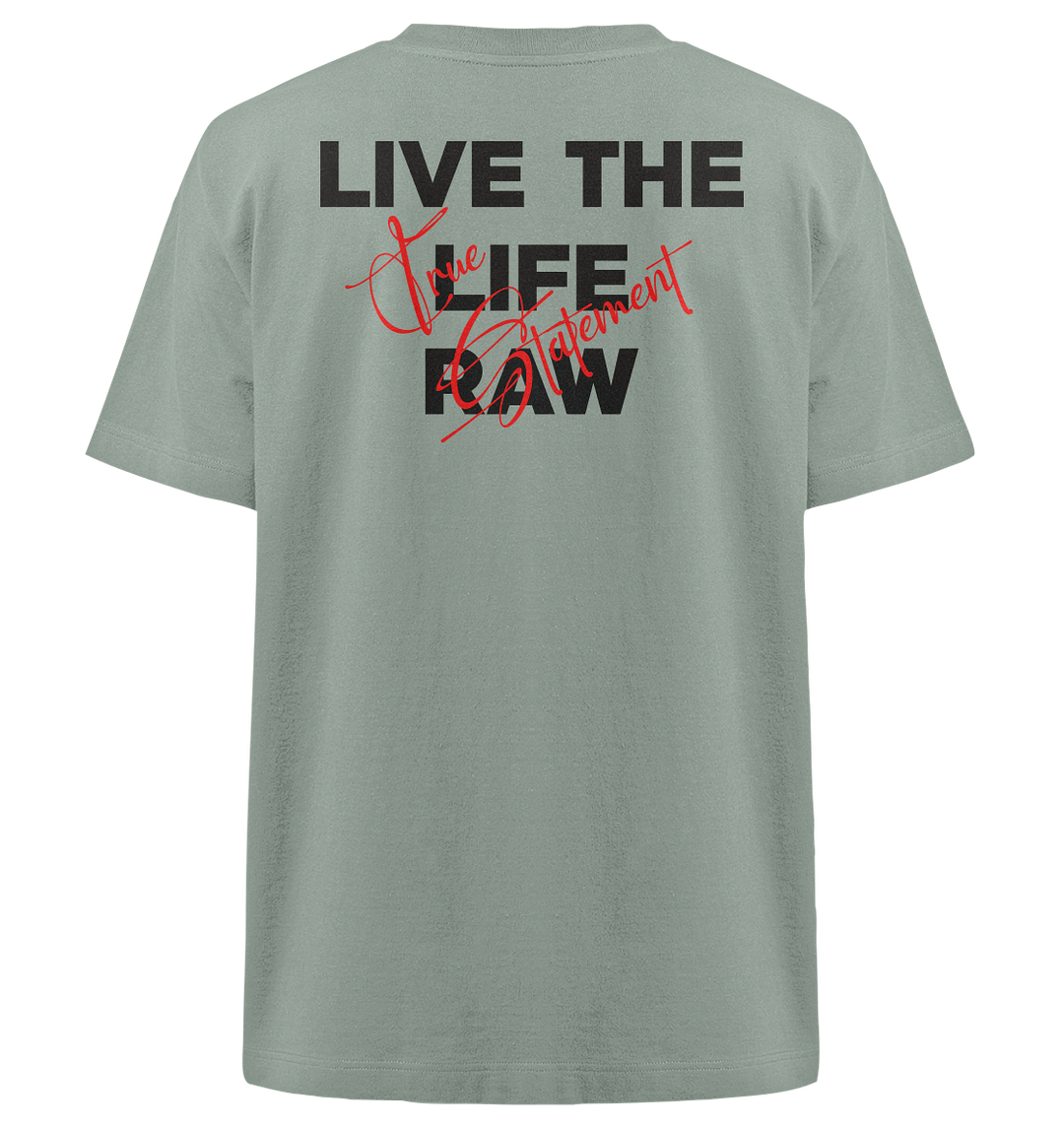 Life Raw Statement Herren - Heavy Oversized Organic Shirt Aloe Herren Heavy Oversized Shirt Heavy Oversized Organic Shirt True Statement