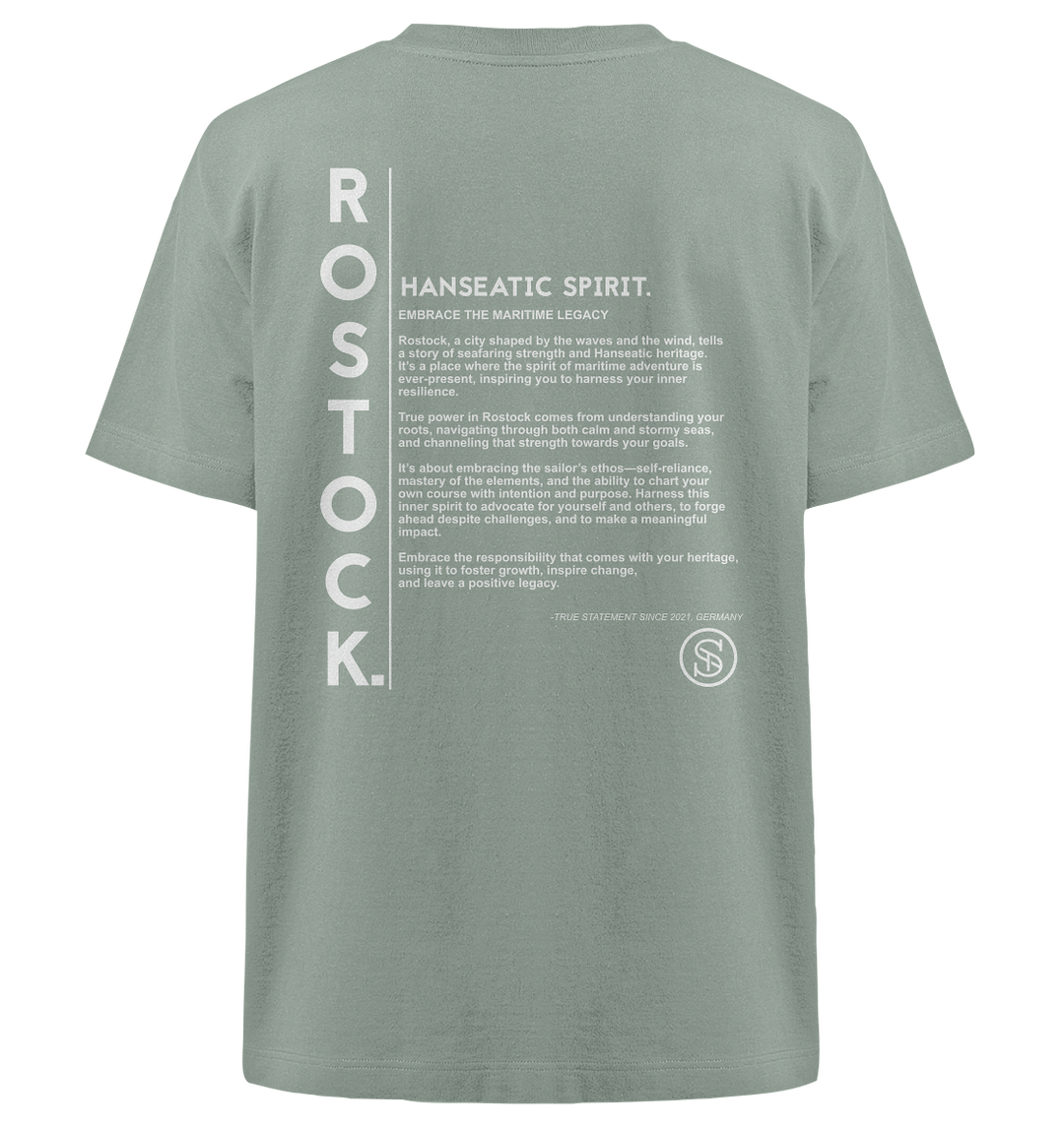 Rostock Herren - Heavy Oversized Organic Shirt Aloe Herren Heavy Oversized Shirt Heavy Oversized Organic Shirt True Statement