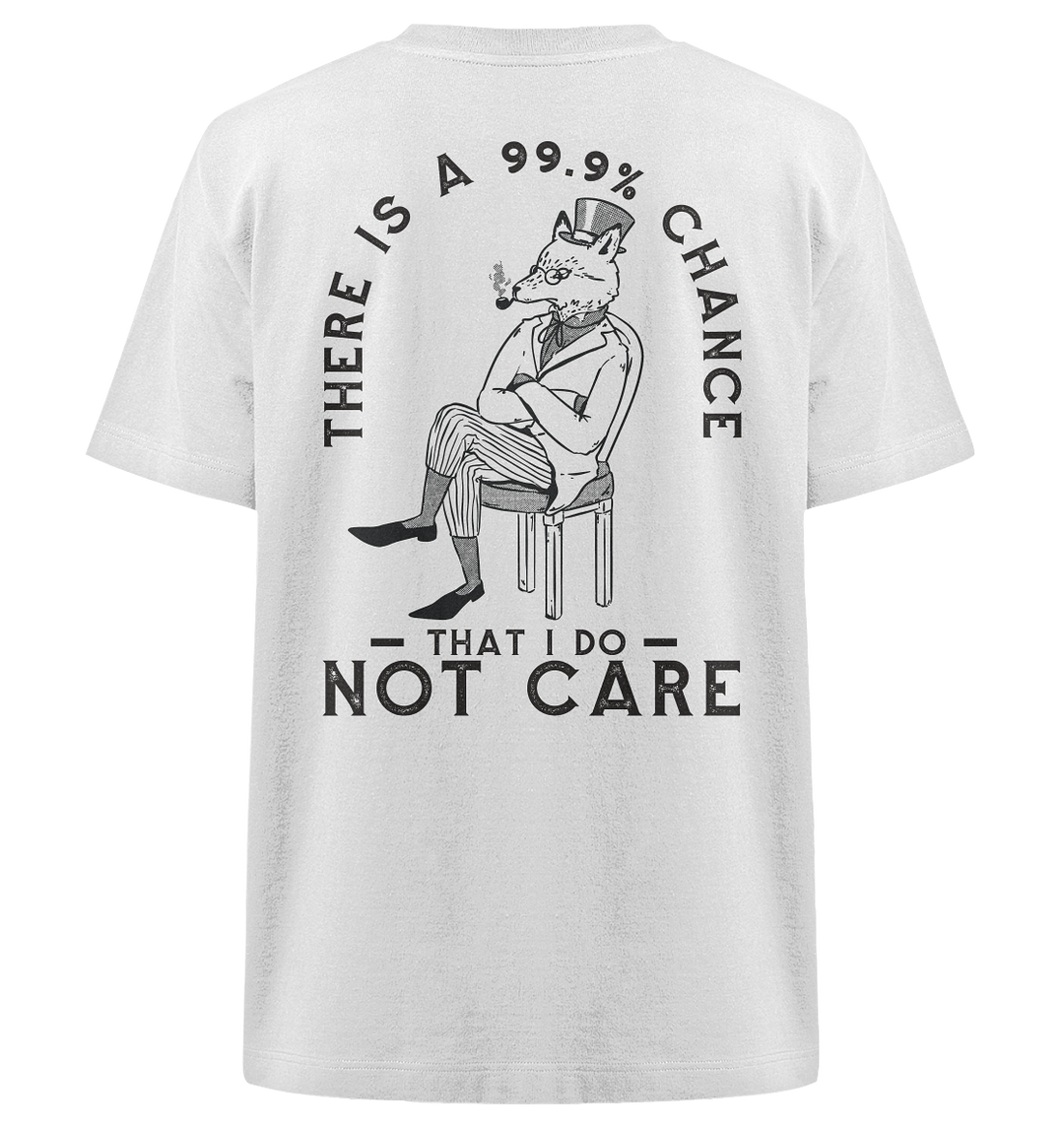 I don't care Herren - Heavy Oversized Organic Shirt White Herren Heavy Oversized Shirt Heavy Oversized Organic Shirt True Statement