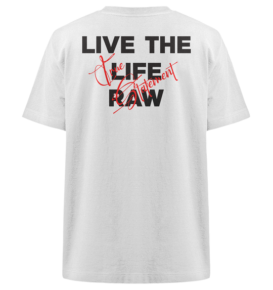 Life Raw Statement Herren - Heavy Oversized Organic Shirt White Herren Heavy Oversized Shirt Heavy Oversized Organic Shirt True Statement