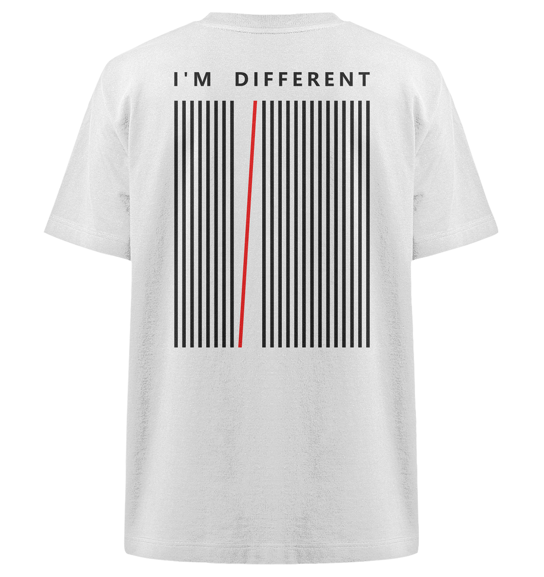 I'm Differnet Statement Herren - Heavy Oversized Organic Shirt White Herren Heavy Oversized Shirt Heavy Oversized Organic Shirt True Statement