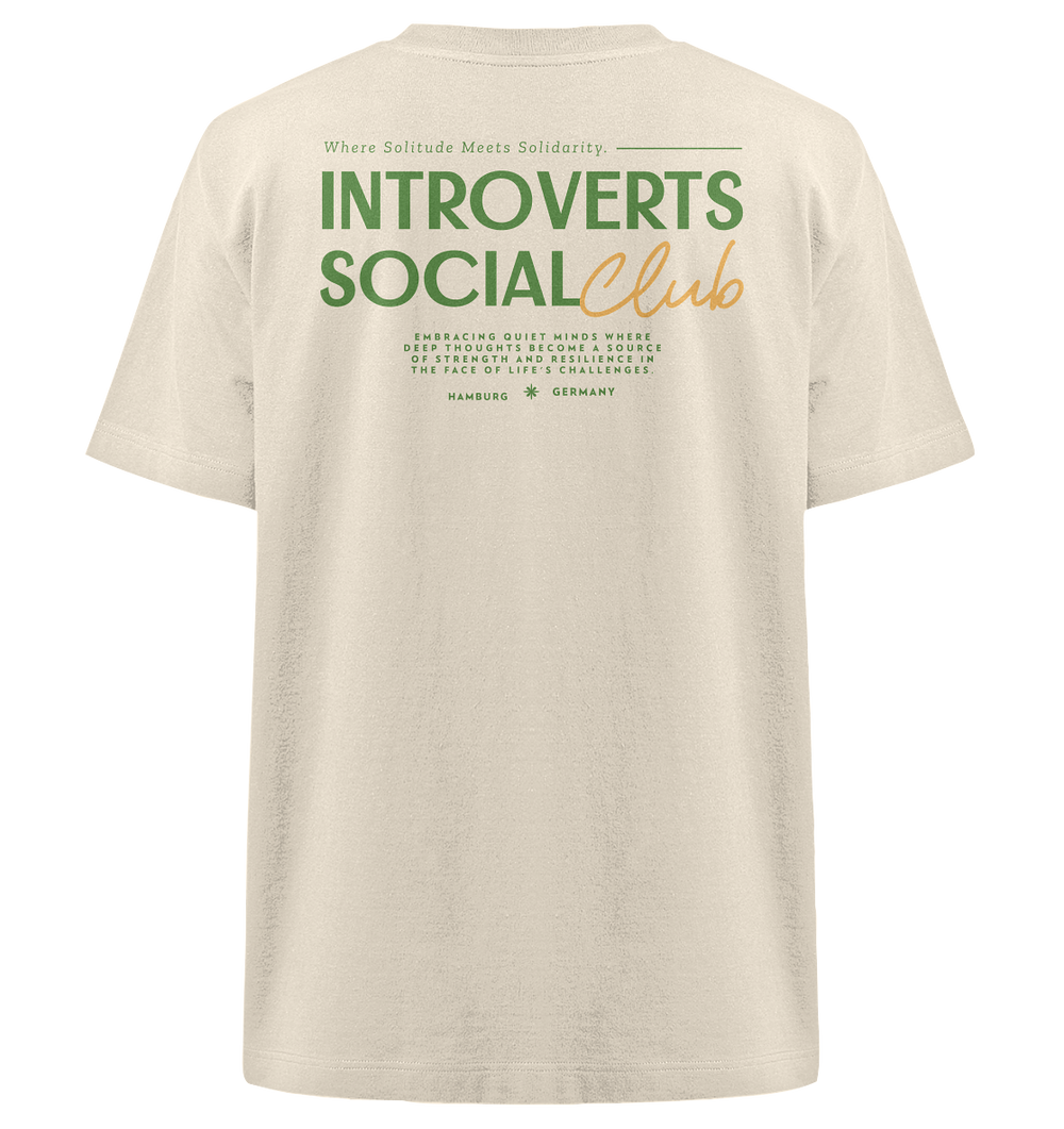 Introverts Club Hamburg, Germany Herren - Heavy Oversized Organic Shirt Natural Raw Herren Heavy Oversized Shirt Heavy Oversized Organic Shirt True Statement