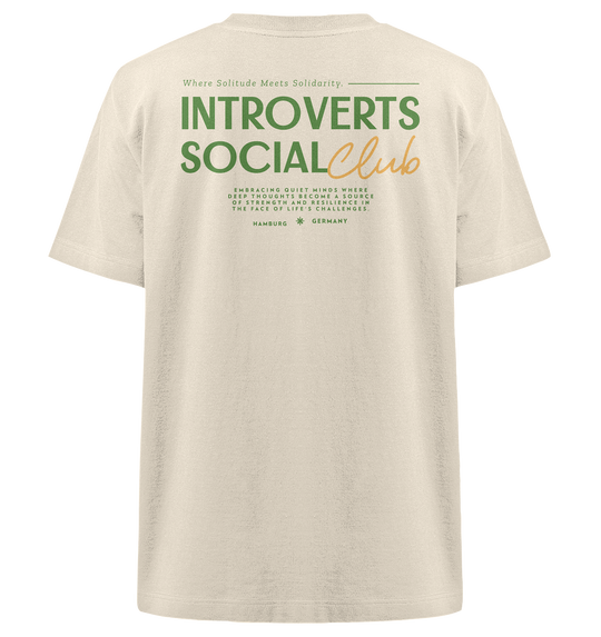 Introverts Club Hamburg, Germany Herren - Heavy Oversized Organic Shirt Natural Raw Herren Heavy Oversized Shirt Heavy Oversized Organic Shirt True Statement