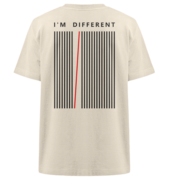 I'm Differnet Statement Herren - Heavy Oversized Organic Shirt Natural Raw Herren Heavy Oversized Shirt Heavy Oversized Organic Shirt True Statement