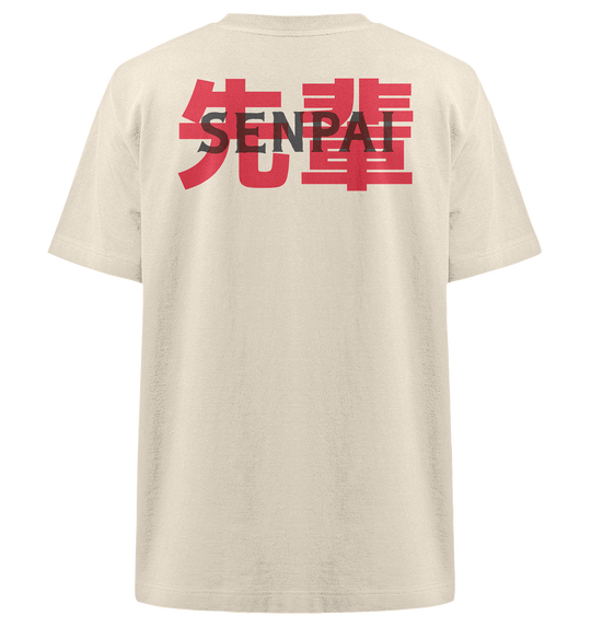 Senpai Statement Herren - Heavy Oversized Organic Shirt Natural Raw Herren Heavy Oversized Shirt Heavy Oversized Organic Shirt True Statement