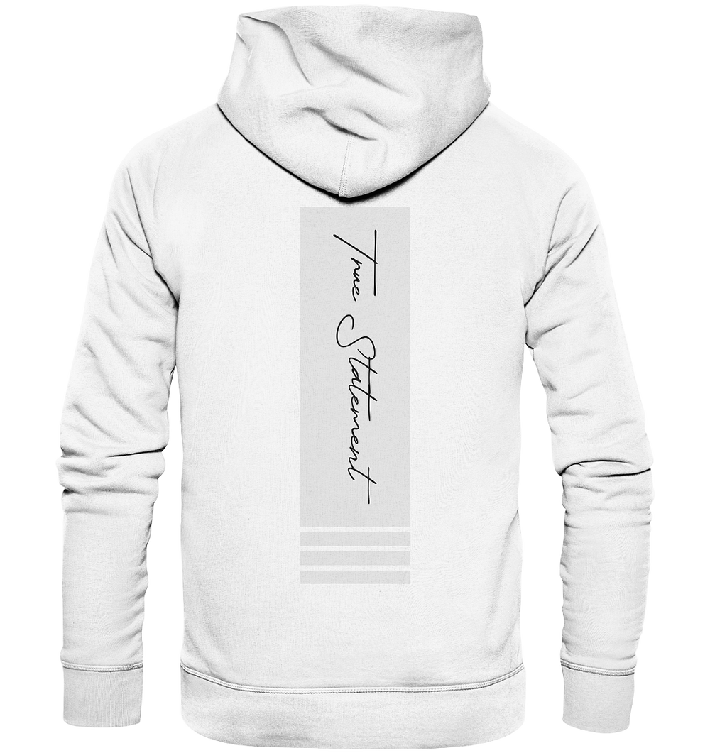 True Statement Signature II Herren - Organic Hoodie White Herren Hoodies Organic Hoodie True Statement