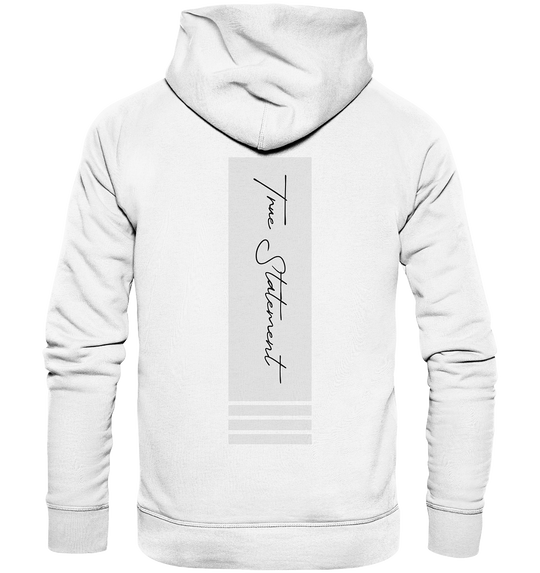 True Statement Signature II Herren - Organic Hoodie White Herren Hoodies Organic Hoodie True Statement