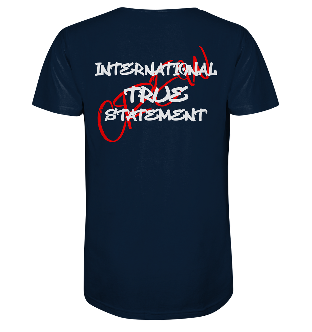 International True Statement Signature I - Organic Shirt French Navy Herren Shirt Organic Shirt True Statement