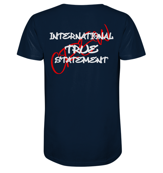 International True Statement Signature I - Organic Shirt French Navy Herren Shirt Organic Shirt True Statement