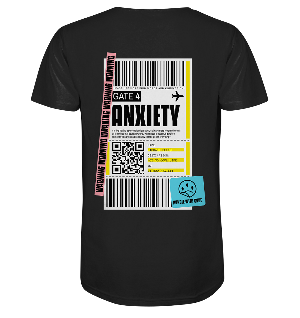 Anxiety Ticket Herren - Organic Shirt Herren Shirt Organic Shirt True Statement