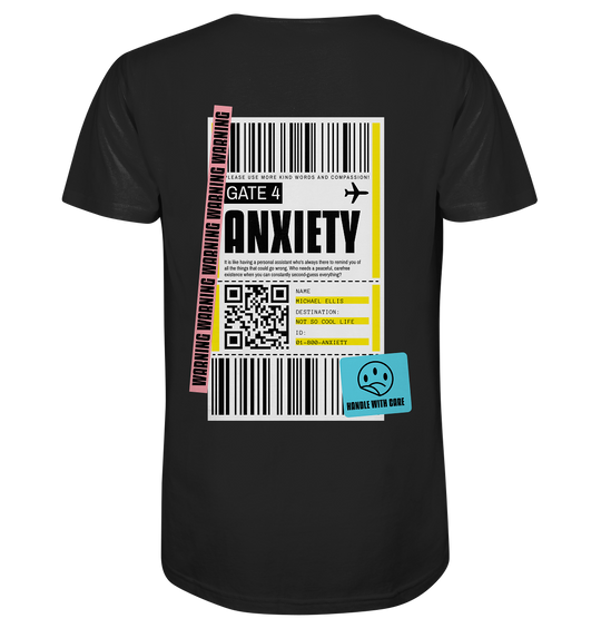 Anxiety Ticket Herren - Organic Shirt Herren Shirt Organic Shirt True Statement