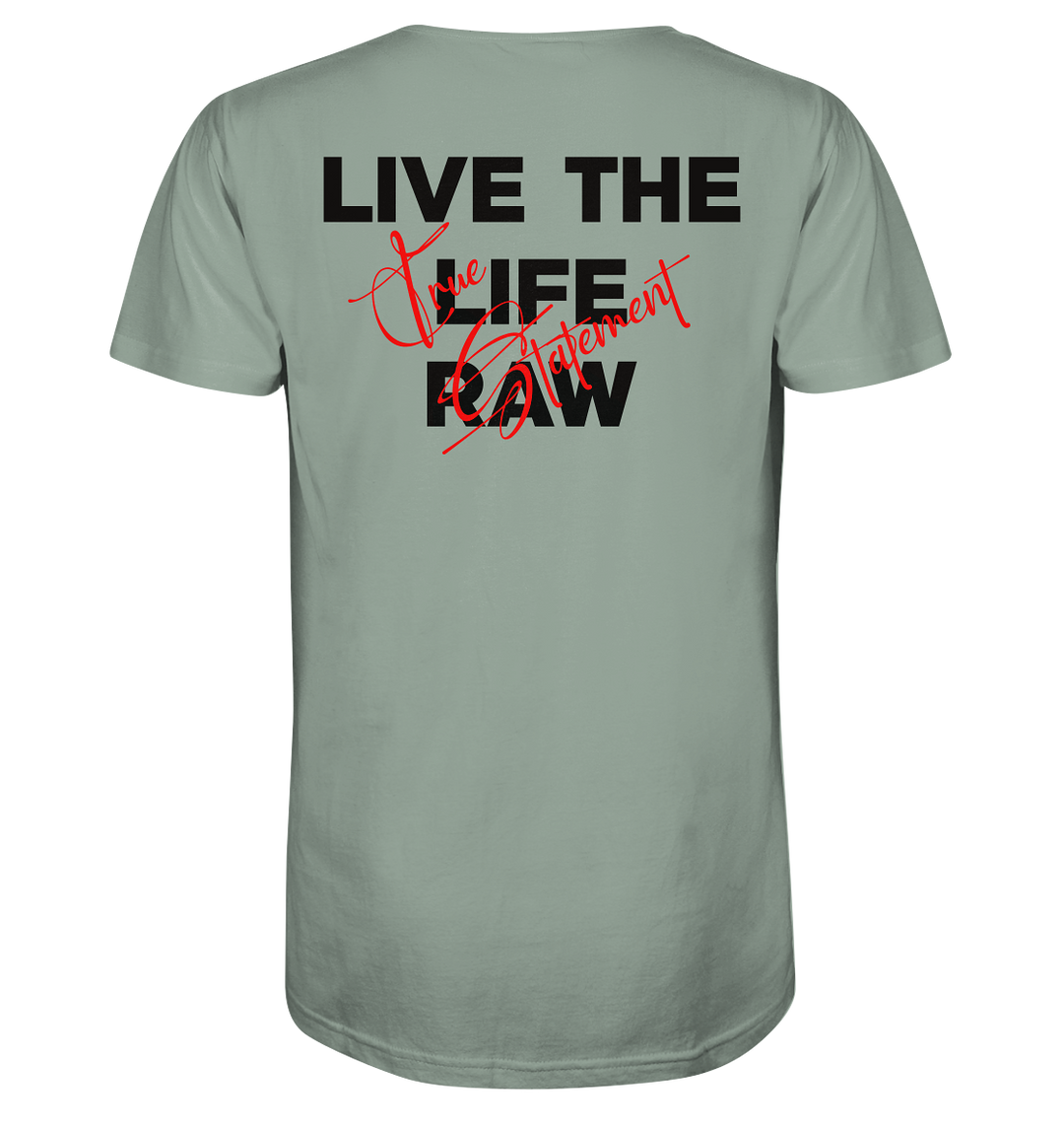 Life Raw Statement Herren - Organic Shirt Aloe Herren Shirt Organic Shirt True Statement