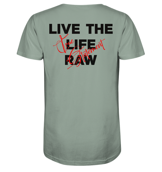 Life Raw Statement Herren - Organic Shirt Aloe Herren Shirt Organic Shirt True Statement