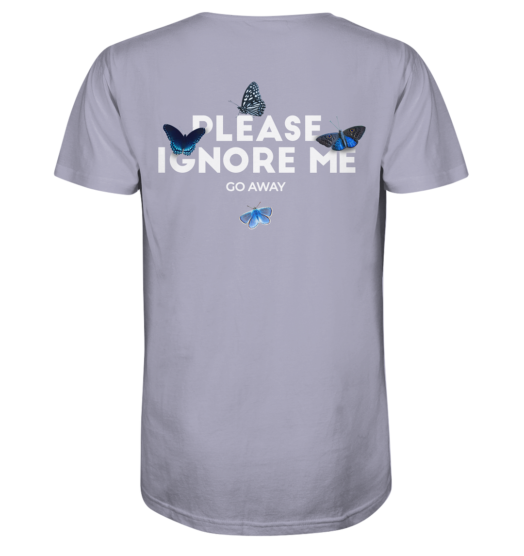 Please Ignore Me Herren - Organic Shirt Lavender Herren Shirt Organic Shirt True Statement