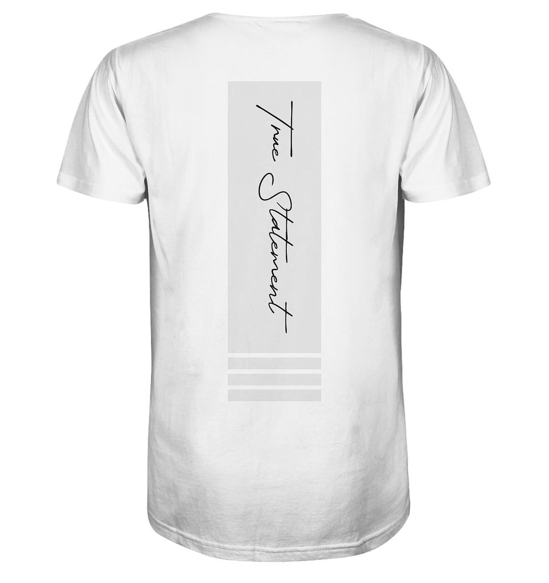 True Statement Signature II Herren - Organic Shirt White Herren Shirt Organic Shirt True Statement