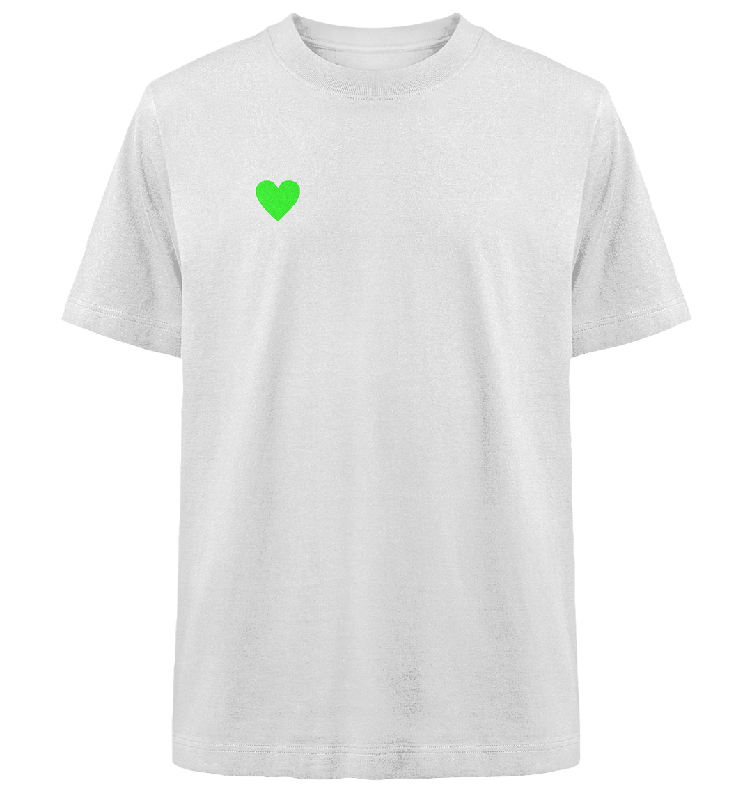 Green Heart Herren - Heavy Oversized Organic Shirt White Herren Heavy Oversized Shirt Heavy Oversized Organic Shirt True Statement