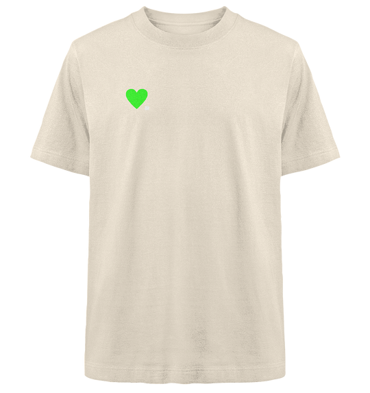 Green Heart Herren - Heavy Oversized Organic Shirt Natural Raw Herren Heavy Oversized Shirt Heavy Oversized Organic Shirt True Statement