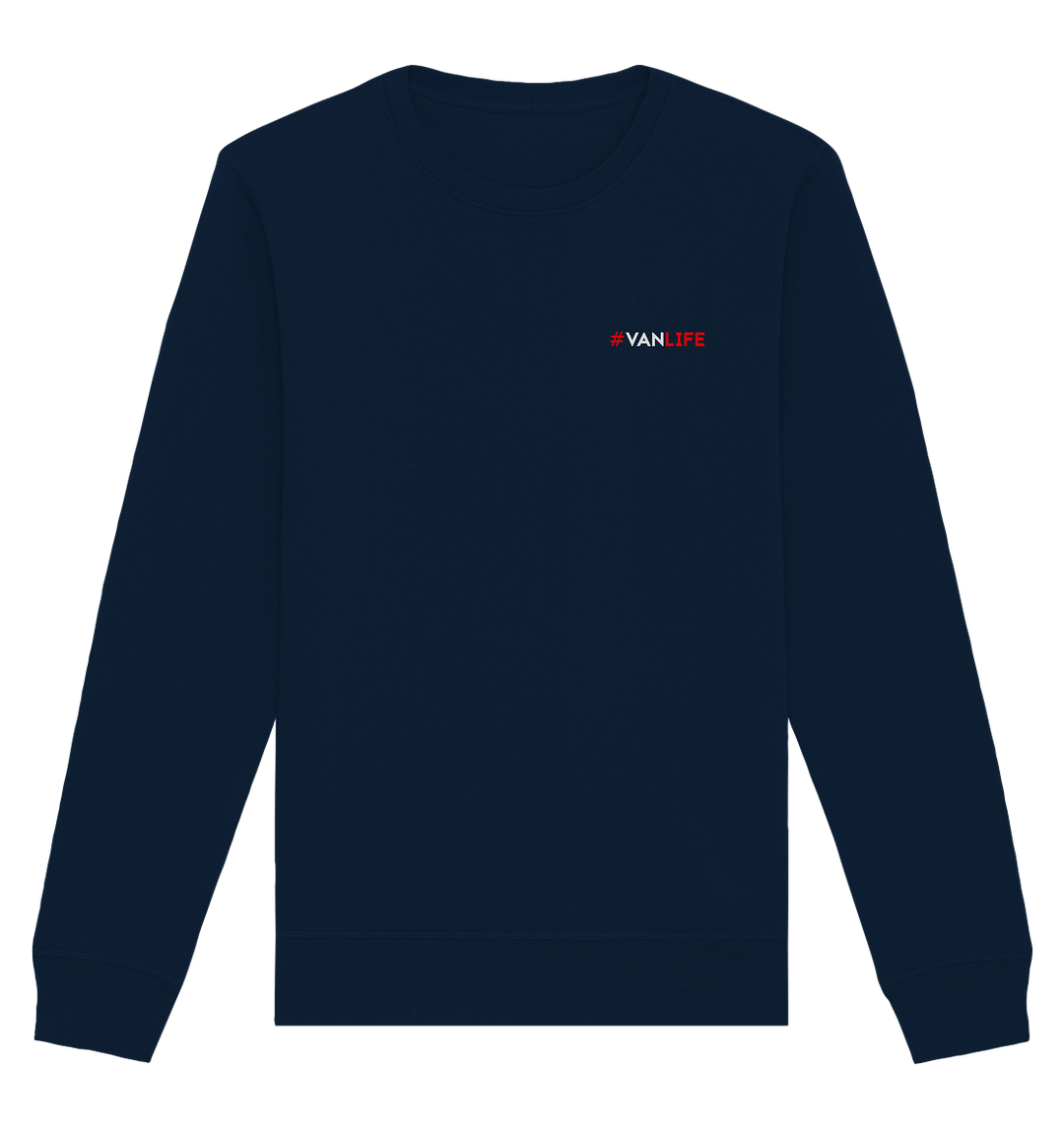 #VanLife (Print) Herren - Organic Sweatshirt French Navy Sweatshirts Organic Basic Unisex Sweatshirt