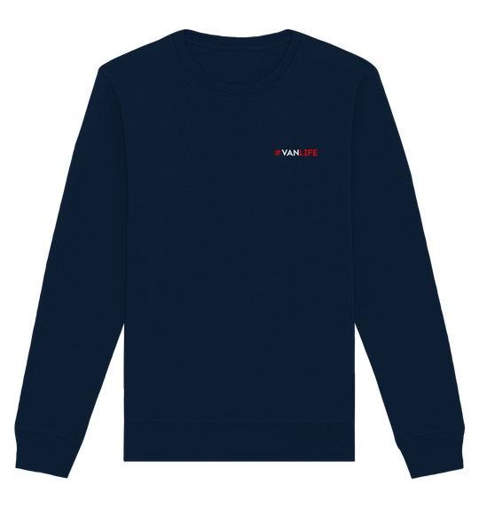 #VanLife (Print) Herren - Organic Sweatshirt French Navy Sweatshirts Organic Basic Unisex Sweatshirt